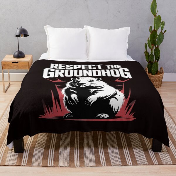 Item preview, Respect the Groundhog – Groundhog Whisperer Funny Groundhog Retro Vintage Style designed and sold by Redgiant87x.