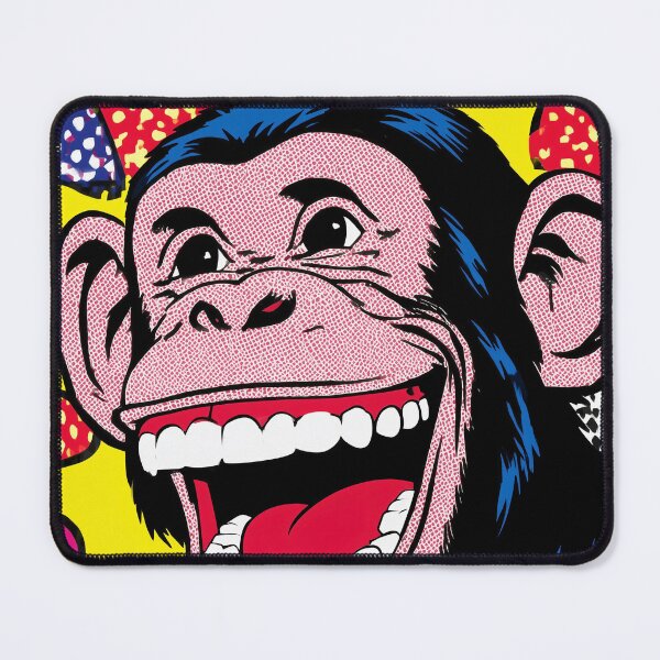 Item preview, Colorful Pop Art smiling monkey designed and sold by lautir.