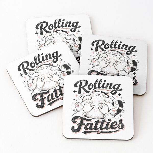 Item preview, Rolling Fatties funny fat cat designed and sold by Kladhadredo.