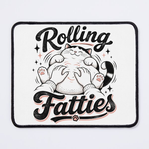 Item preview, Rolling Fatties funny fat cat designed and sold by Kladhadredo.