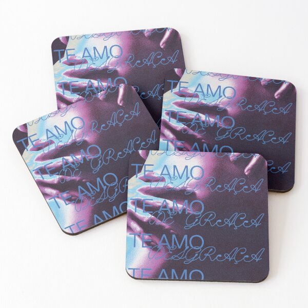 Item preview,  Love Poster with Pink Blue Duotone Typography designed and sold by AnotherUnwanted.
