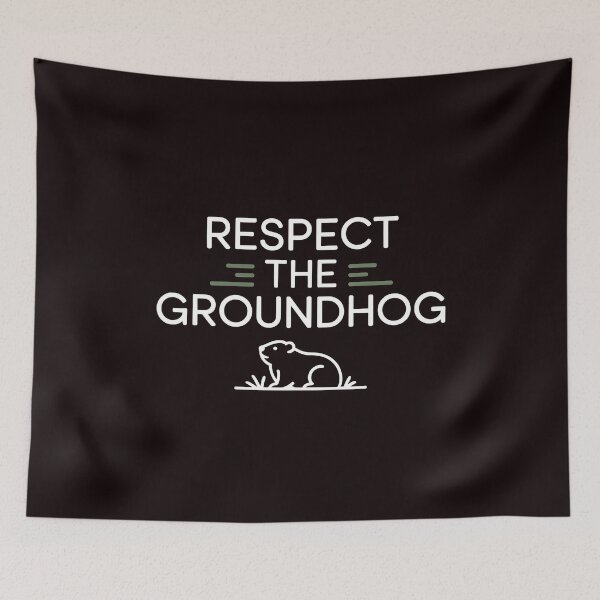 Item preview, Respect the Groundhog – Vintage Retro Funny Groundhog Groundhog Whisperer designed and sold by Redgiant87x.