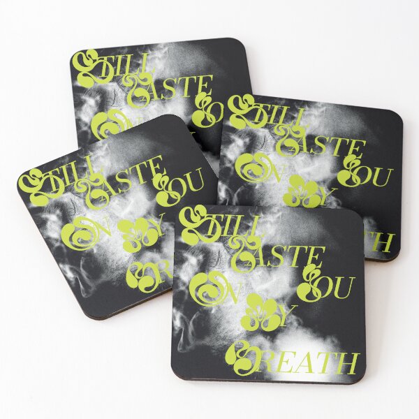 Item preview, Dark Ornate Typography Poster with Yellow Green and Smoke Photography designed and sold by AnotherUnwanted.