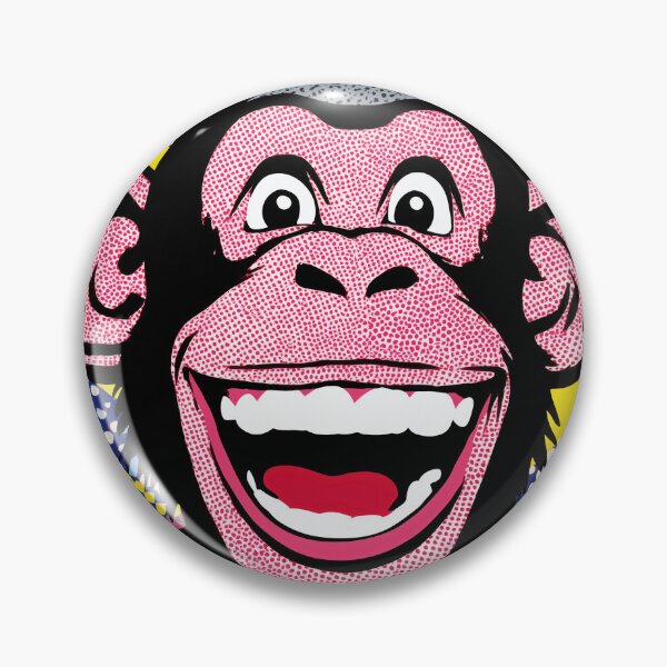 Item preview, Vibrant Pop Art of a smiling Monkey designed and sold by lautir.