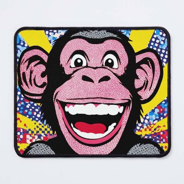 Item preview, Vibrant Pop Art of a smiling Monkey designed and sold by lautir.