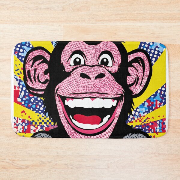 Item preview, Vibrant Pop Art of a smiling Monkey designed and sold by lautir.