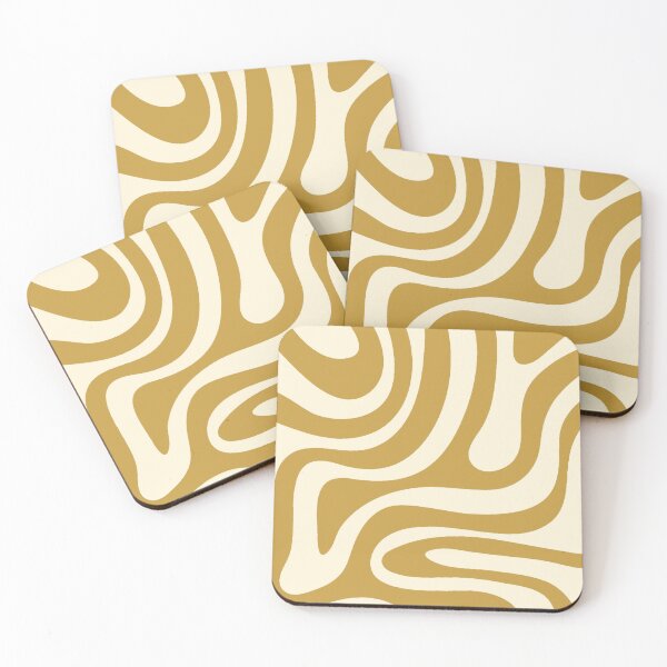 Item preview, Retro Abstract Creamy Wavy Pattern Design designed and sold by MOONE FLOWER.