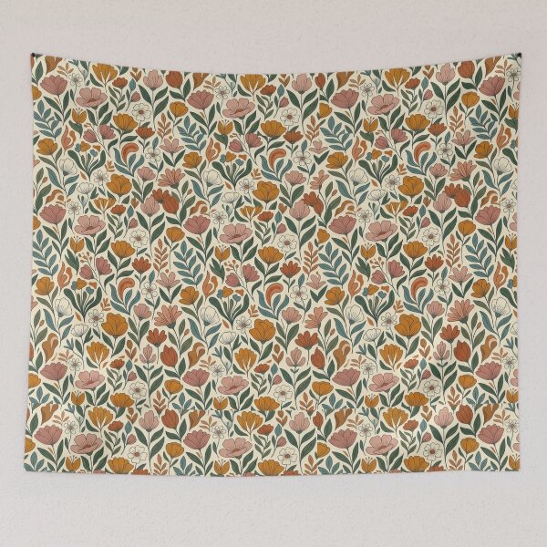 Item preview, Modern Boho Floral Garden - Elegant Earthy Nature Pattern designed and sold by Nova Graphix.