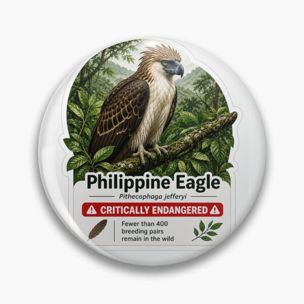 Item preview, Philippine Eagle – Critically Endangered Wildlife Sticker designed and sold by SaphireArt.