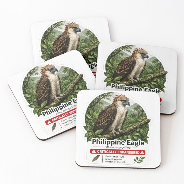 Item preview, Philippine Eagle – Critically Endangered Wildlife Sticker designed and sold by SaphireArt.