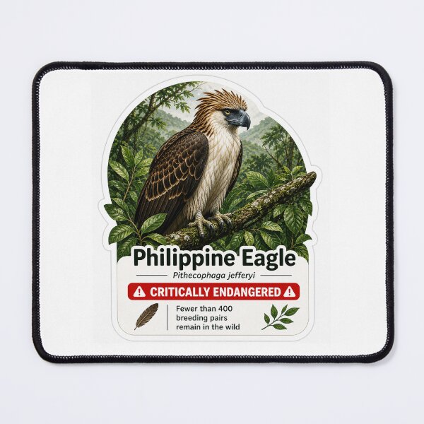 Item preview, Philippine Eagle – Critically Endangered Wildlife Sticker designed and sold by SaphireArt.