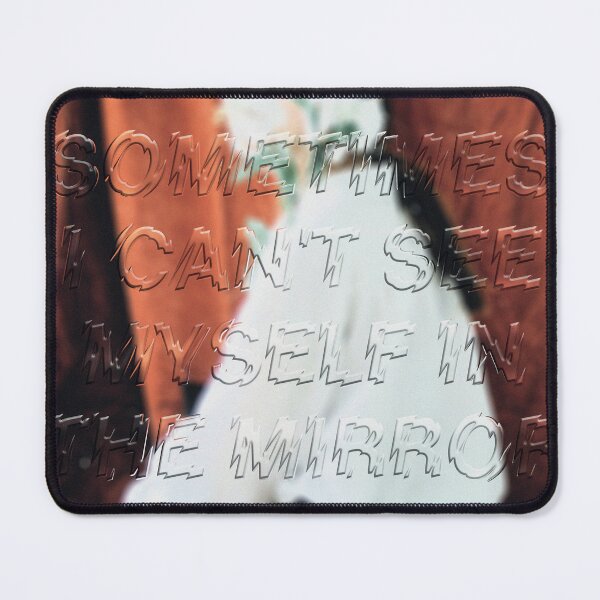 Item preview, Surrealist Mirror Typography Poster with Warm Dark Portrait Photography designed and sold by AnotherUnwanted.