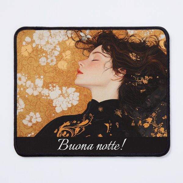 Item preview, Buona Notte! • Golden Dreams Art Nouveau Portrait designed and sold by Banal25.