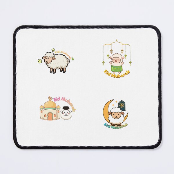 Item preview, Eid Mubarak Cutie Sheep Pack (4 Stickers) designed and sold by BeaMiciaDoodles.
