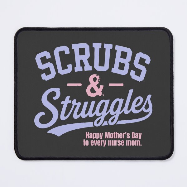 Item preview, Scrubs & Struggles Happy Mother's Day Nurse Mom Apron designed and sold by KiwyStudio.