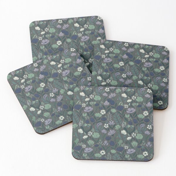 Item preview, Midnight Boho Garden - Dark Botanical Floral Pattern designed and sold by Nova Graphix.