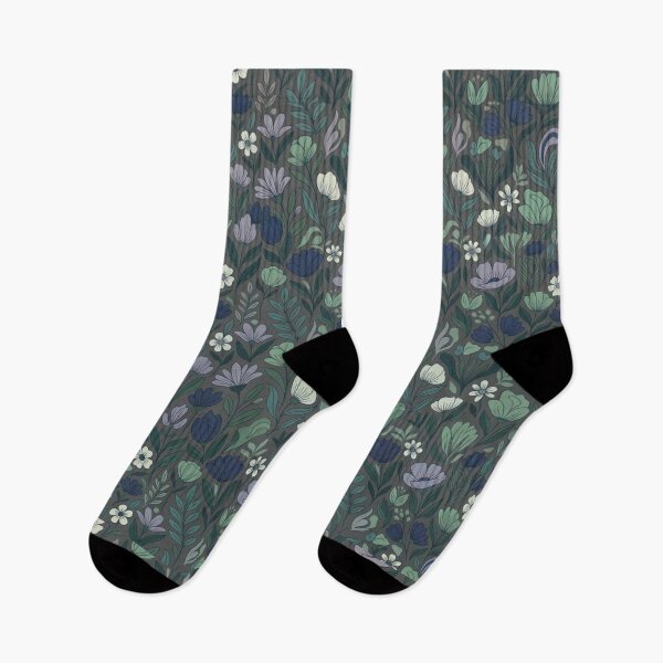 Item preview, Midnight Boho Garden - Dark Botanical Floral Pattern designed and sold by Nova Graphix.
