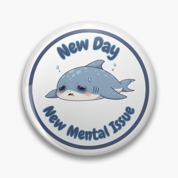 Item preview, New day new mental issue designed and sold by Nature's Chibis.
