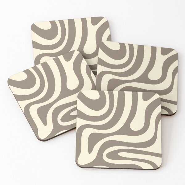 Item preview, Retro Abstract Creamy Wavy Pattern Design designed and sold by MOONE FLOWER.