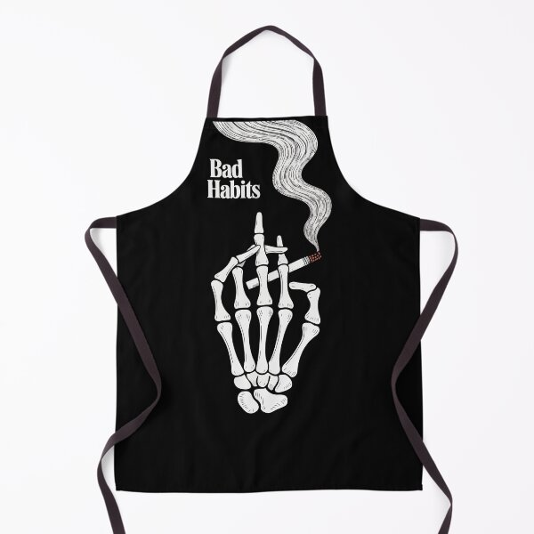 Item preview, Bad Habits Skeleton Hand Shirt – Dark Humor Smoking Skull Tee designed and sold by SkeletonMood.