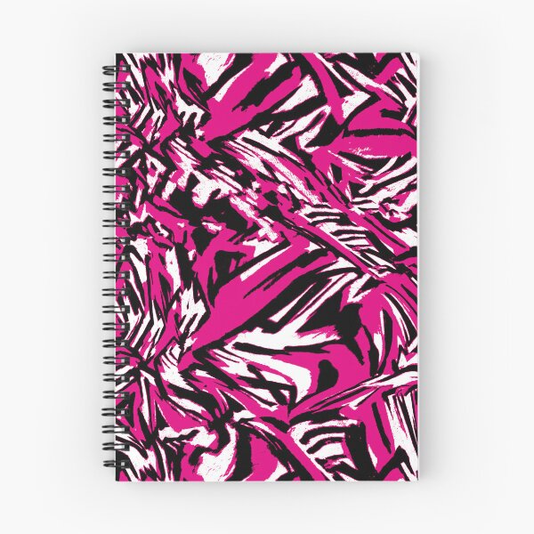 Item preview, Abstract pattern: Pink, black, white, tiger, zebra stripes designed and sold by ColdStarfish.