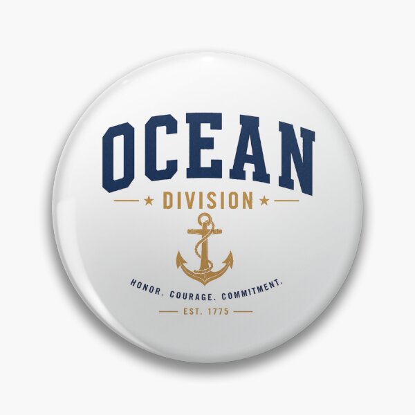 Item preview, Ocean Division Vintage Nautical Anchor Military Emblem designed and sold by MWSailingClub.