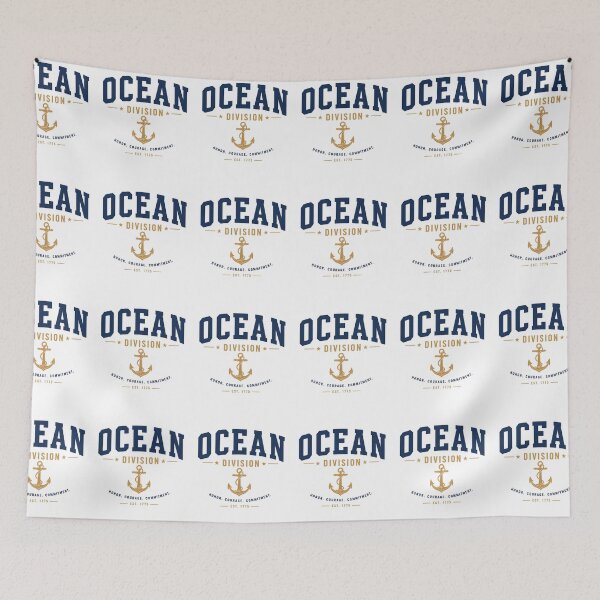 Item preview, Ocean Division Vintage Nautical Anchor Military Emblem designed and sold by MWSailingClub.