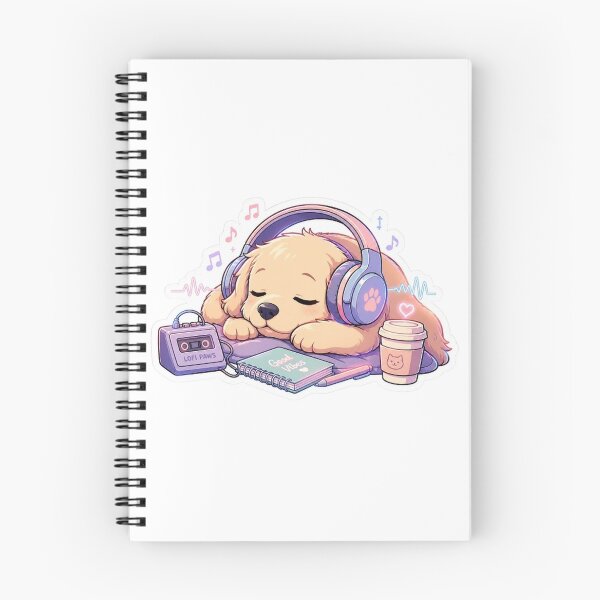 Item preview, Lofi Chill Puppy Sticker  designed and sold by RDcollections.