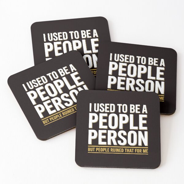 Item preview, I Used To Be a People Person – Funny Sarcastic Quote for Antisocial People designed and sold by Redgiant87x.