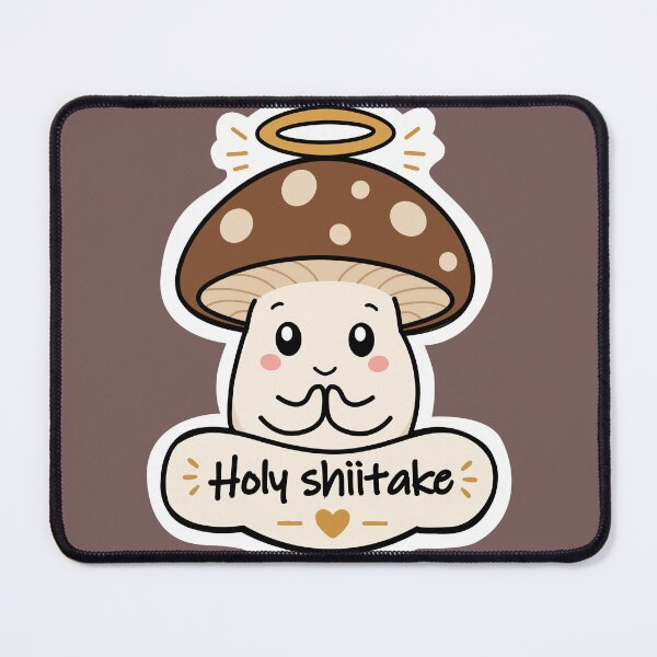 Item preview, Cute Holy Shiitake Mushroom Sticker designed and sold by Movobra.