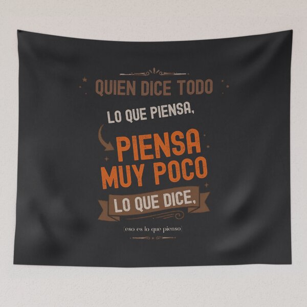 Item preview, Wise Spanish Quote - Vintage Typography Design - Black designed and sold by Très Joli Brothers.