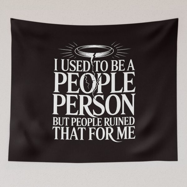 Item preview, I Used To Be a People Person – Sarcastic Quote People Person for Introvert Humor designed and sold by Redgiant87x.
