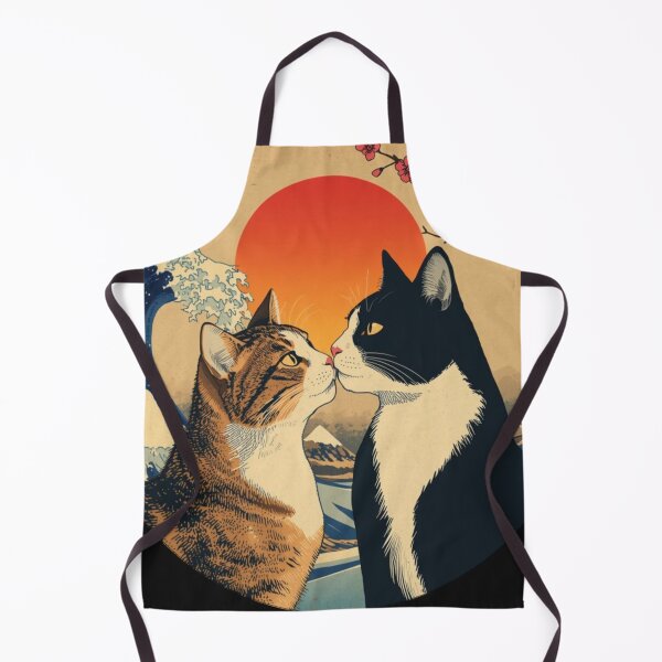Item preview, Face to Face – Japanese Cat Art designed and sold by PurrfectWhisper.