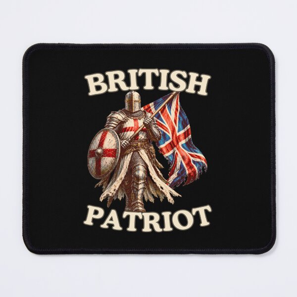 Item preview, British Patriot Knight With Union Jack Flag designed and sold by JesterKrewArt.