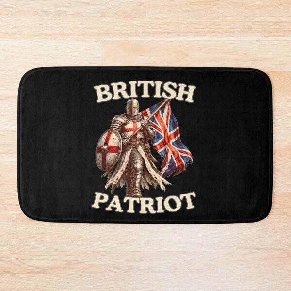 Item preview, British Patriot Knight With Union Jack Flag designed and sold by JesterKrewArt.