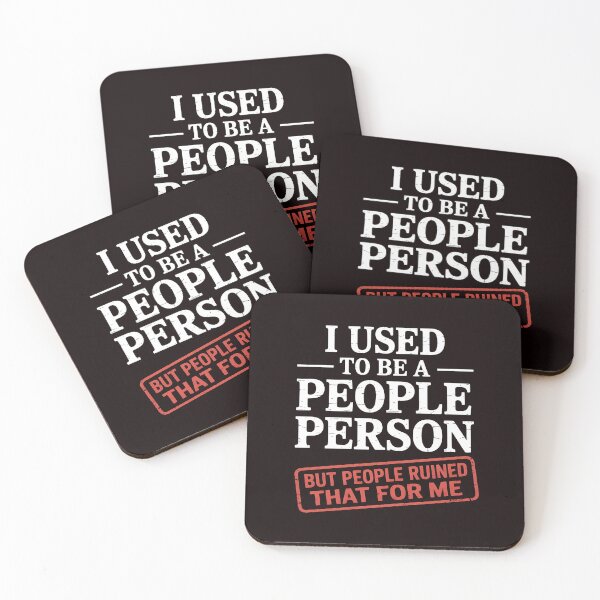 Item preview, I Used To Be a People Person Funny – Sarcastic Introvert Tees with Attitude designed and sold by Redgiant87x.