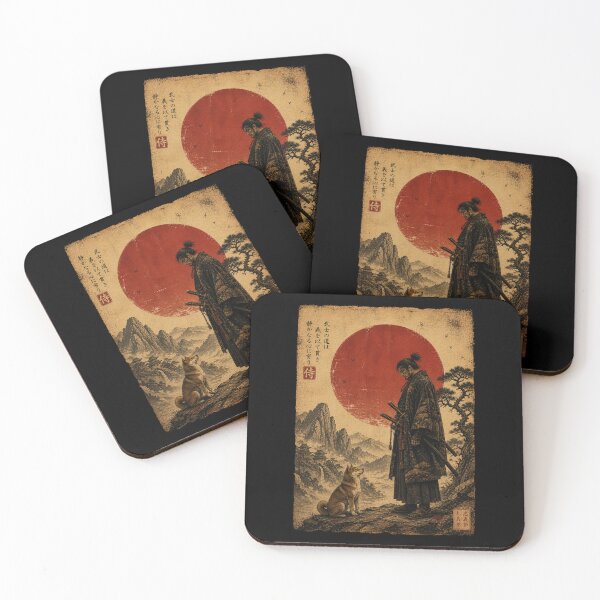 Item preview, Samurai Warrior & Fighter | Black Cat, Vintage Japanese Art designed and sold by Kladhadredo.