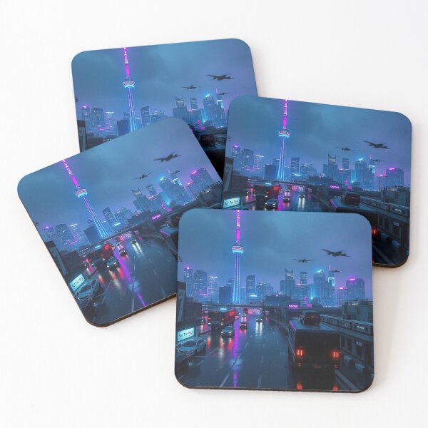 Item preview, Toronto Future: Cyberpunk Horizon at Twilight designed and sold by Tama-sirth.