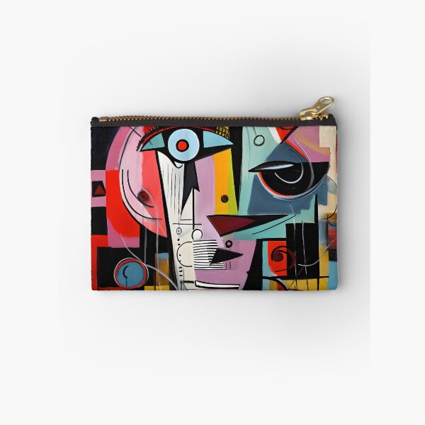 Item preview, Geometric Abstract Face Art - Vibrant Bold Shapes with Dynamic Color Contrast Modern Expressionism designed and sold by OlfactoART Studio.