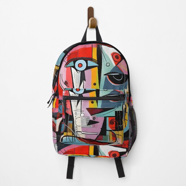 Item preview, Geometric Abstract Face Art - Vibrant Bold Shapes with Dynamic Color Contrast Modern Expressionism designed and sold by OlfactoART Studio.