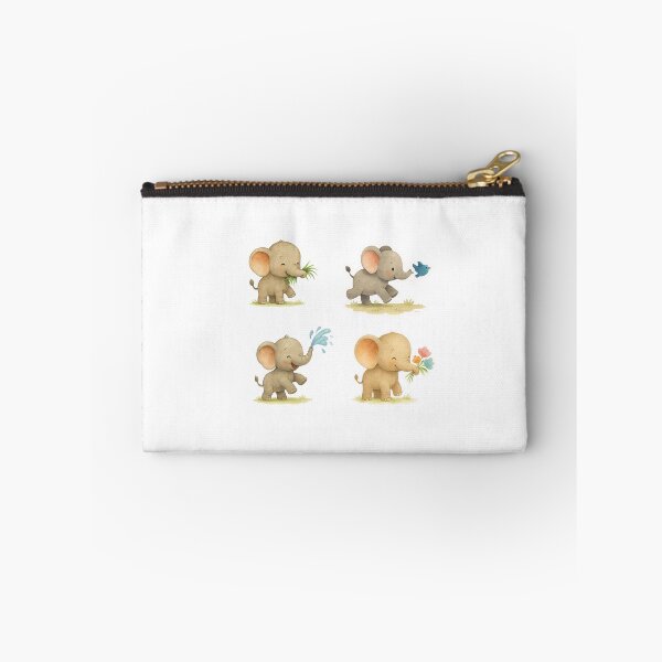 Item preview, Adorable Watercolor Baby Elephant Stickers – 4 Pack designed and sold by BeaMiciaDoodles.