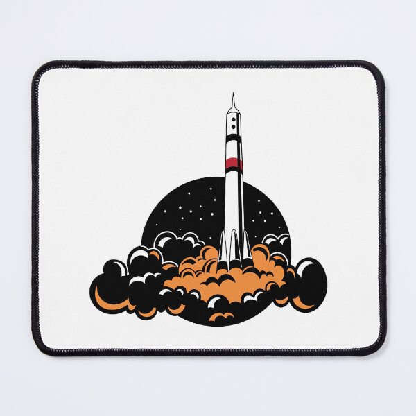 Item preview, Rocket launch in a cloud of fire designed and sold by Ink & Silence by Loraaart.