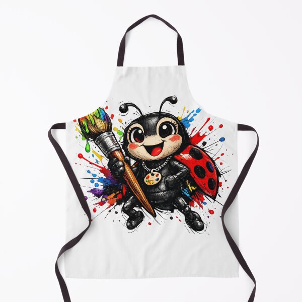 Item preview, Colorful Ladybug Artist T-Shirt Design PNG | Cute Paint Brush Bug Sublimation | Graffiti Splash Cartoon Clipart designed and sold by XxZainStylexX.