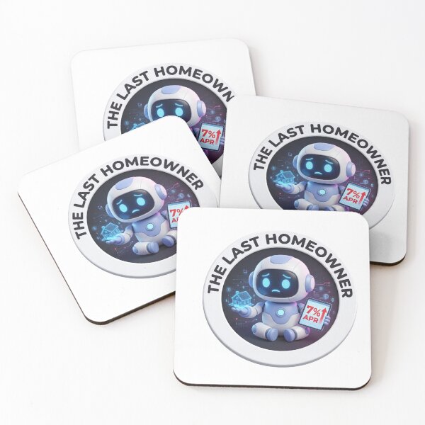 Item preview, The Last Homeowner Robot - Funny Real Estate & Housing Market Art designed and sold by fotoNoz.