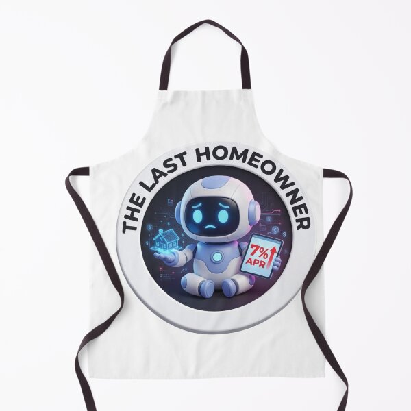 Item preview, The Last Homeowner Robot - Funny Real Estate & Housing Market Art designed and sold by fotoNoz.