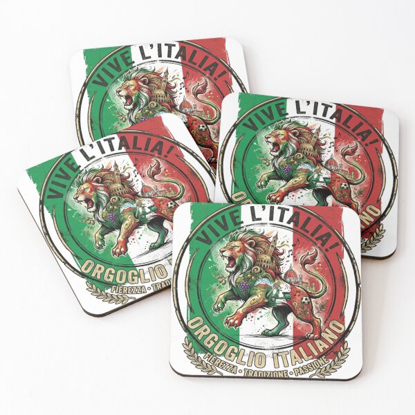Item preview, Italian Pride Lion Vintage Flag Design designed and sold by RoyalDeluxGo.