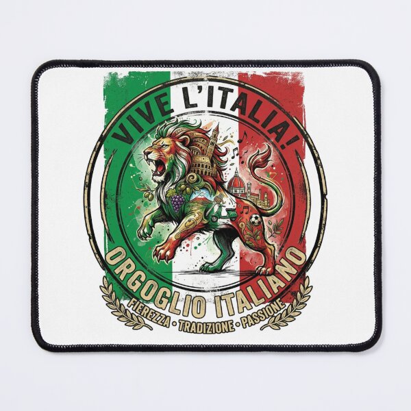 Item preview, Italian Pride Lion Vintage Flag Design designed and sold by RoyalDeluxGo.