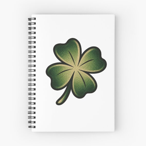 Item preview, Four Leaf Clover Tattoo – Lucky Traditional Flash Design designed and sold by Scandi-Design.