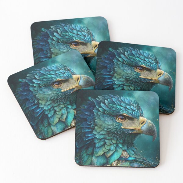 Item preview, Majestic Colorful Eagle with Unique Feathers designed and sold by Artessie.