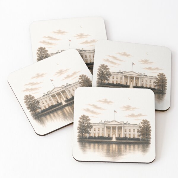 Item preview, Modern Boho Washington: The White House Sunset designed and sold by Nova Graphix.